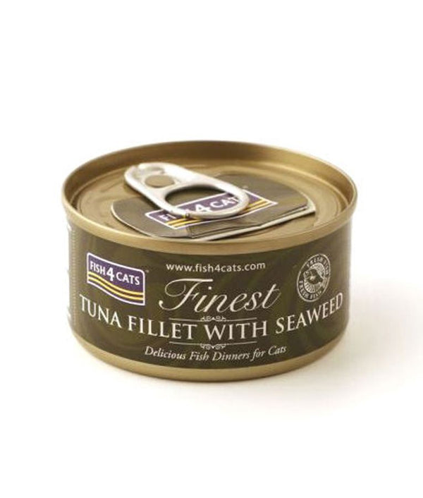 Fish4Cats Finest Tuna Fillet with Seaweed Wet Cat Food 70g - 70G - Shopivet.com