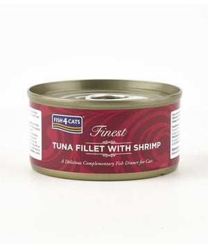 Fish4Cats Finest Tuna Fillet with Shrimp Wet Cat Food 70g - 70G - Shopivet.com