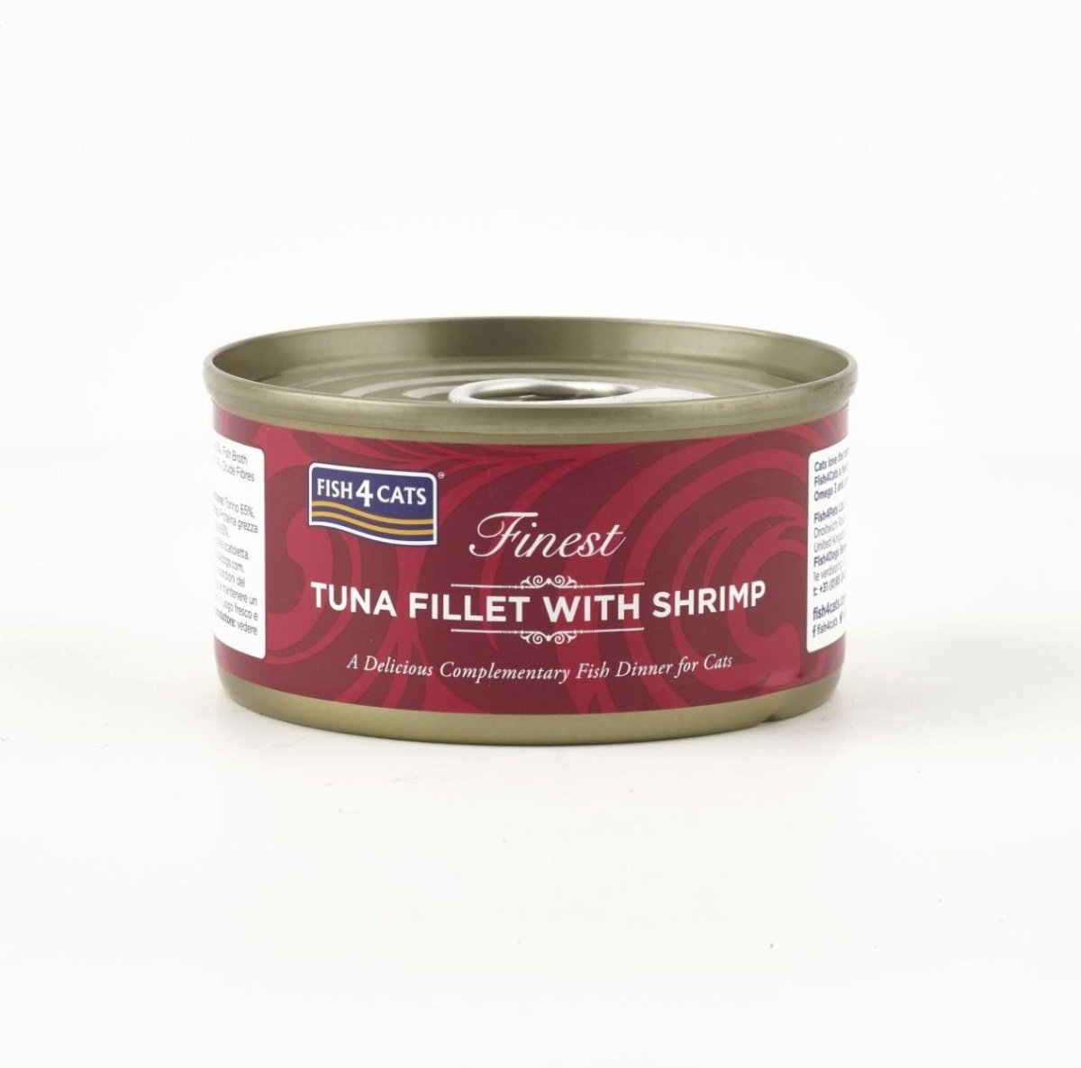Fish4Cats Finest Tuna Fillet with Shrimp Wet Cat Food 70g - 70G - Shopivet.com