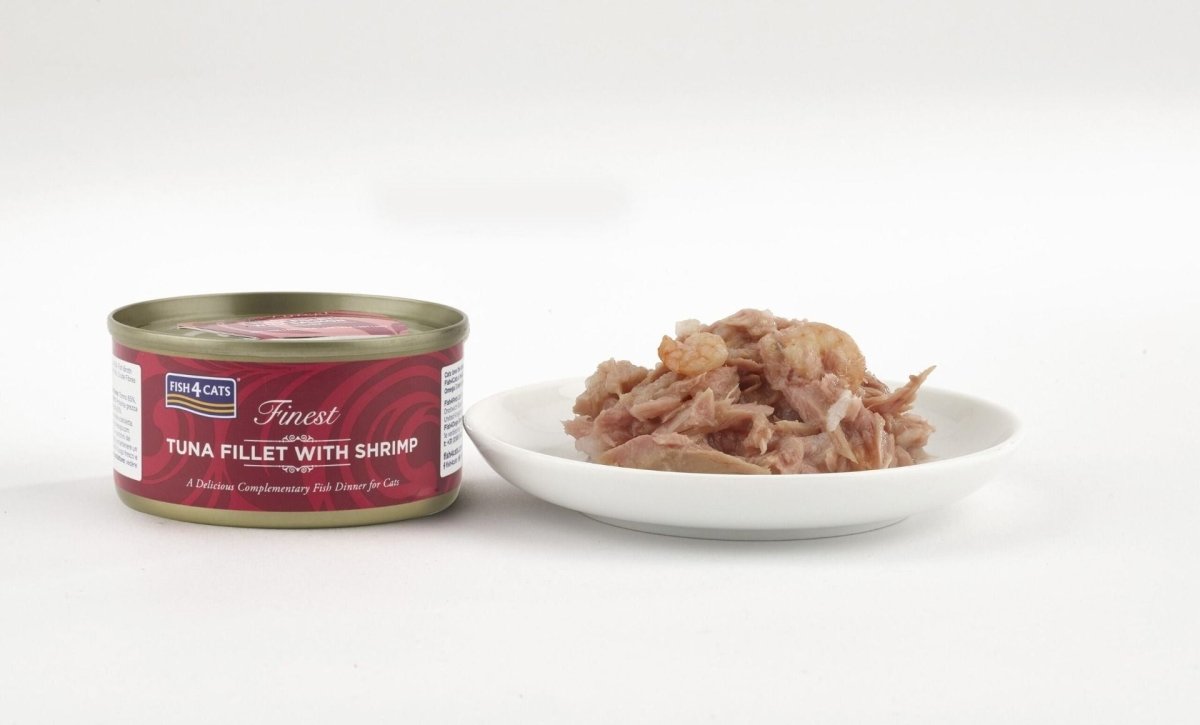 Fish4Cats Finest Tuna Fillet with Shrimp Wet Cat Food 70g - 70G - Shopivet.com