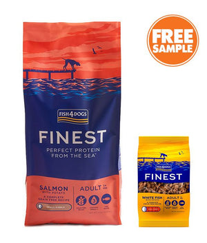 Fish4Dogs Finest Salmon Small Kibble Adult Dry Dog Food - 6KG - Shopivet.com