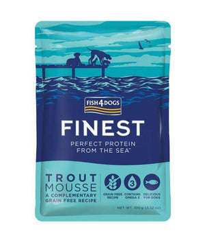 Fish4Dogs Finest Trout Mousse Wet Dog Food 100g - 100g - Shopivet.com