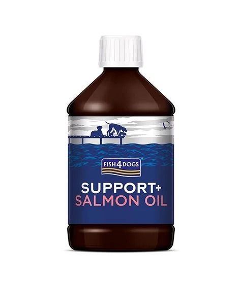 Fish4Dogs Support+ Salmon Oil Dog Supplement 500ml - 500ml - Shopivet.com