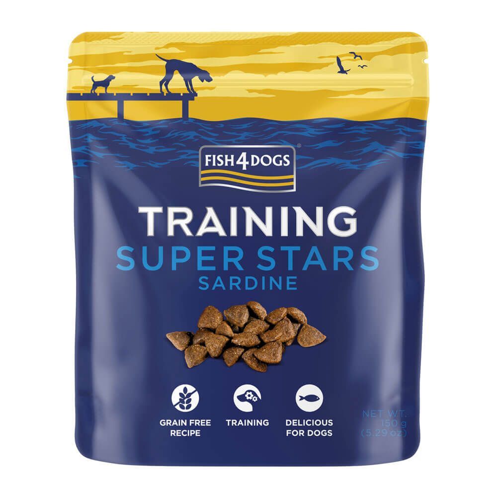 Fish4Dogs Training Super Stars Sardine Dog Treats 150g - 150g - Shopivet.com