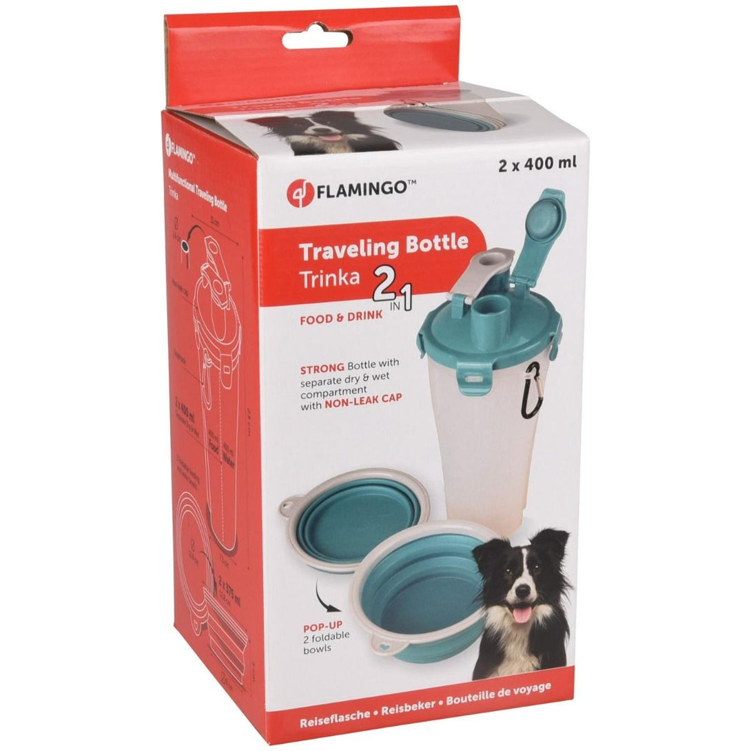 Flamingo 2 - in - 1 Trinka Traveling Bottle - Shopivet.com