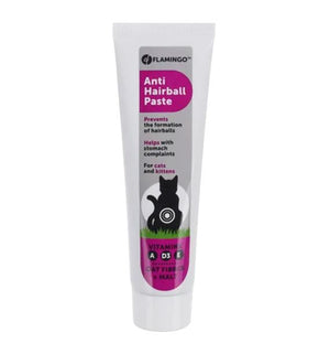 Flamingo Anti - Hairball Oat Fibres & Malt Cat Paste - 100g - Shopivet.com