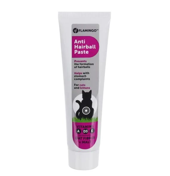 Flamingo Anti - Hairball Oat Fibres & Malt Cat Paste - 100g - Shopivet.com