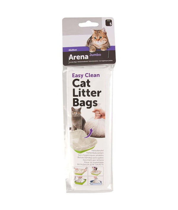 Flamingo Arena Jumbo Easy Clean Cat Litter Bags 5pcs - JUMBO - Shopivet.com