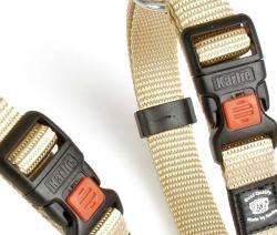 Flamingo Art Sportiv Nylon Dog Collar - BEIGE 40MM - Shopivet.com