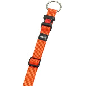 Flamingo Art Sportiv Nylon Dog Collar - ORANGE 15MM - Shopivet.com
