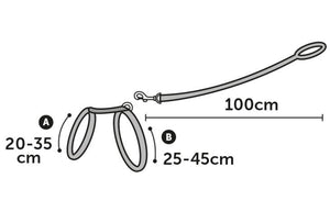 Flamingo Arwen Mouse Print Cat Harness & Leash 20 - 35cm 10mm - Shopivet.com