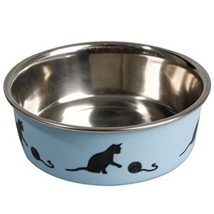 Flamingo Bella Kena Cat Bowl - BLUE 11CM - Shopivet.com