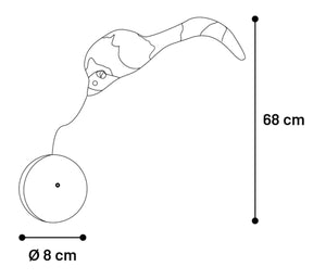 Flamingo Boula Moving Ball with Mouse Grey Electronic Cat Toy - Grey 8cm - Shopivet.com