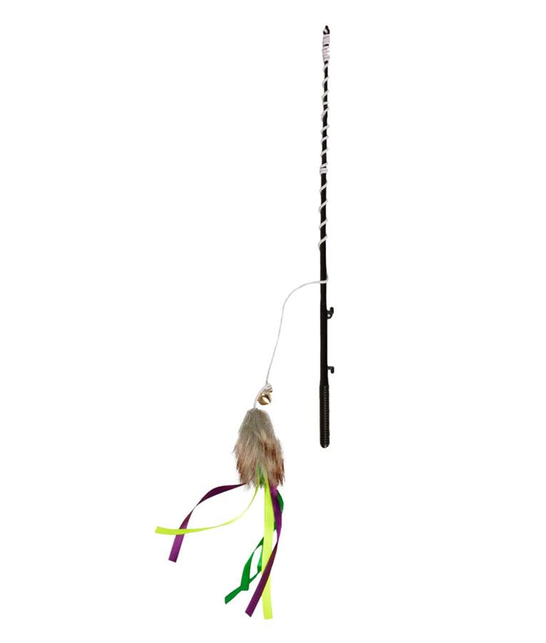 Flamingo Brendan Fishing Rod Dangler Cat Toy - 30CM - Shopivet.com
