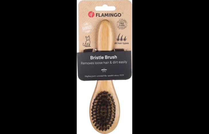 Flamingo Bristle Brush Babu Cat Small - Small - Shopivet.com