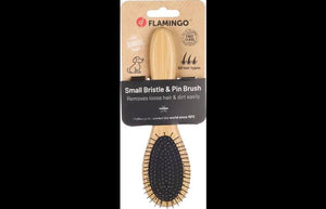 Flamingo Bristle & Pin Babu Dog Brush - Small - Shopivet.com