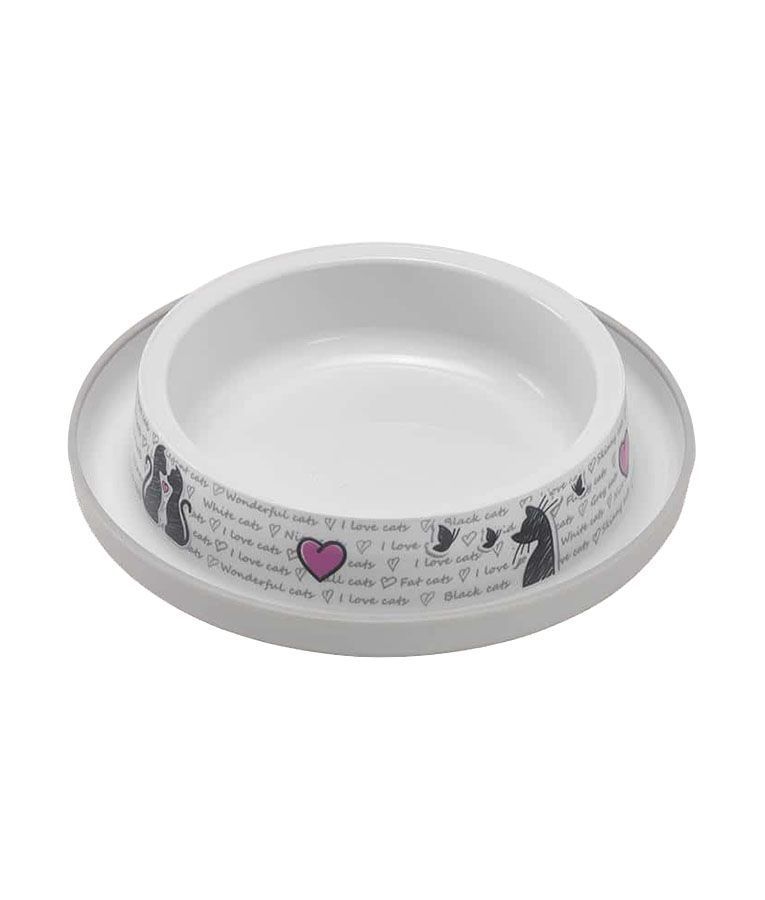 Flamingo Cats in Love Cat Bowl - 210ML - Shopivet.com