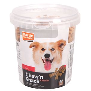 Flamingo Chew'n Snack Chicken Bones Dog Treats 500g - 500g - Shopivet.com