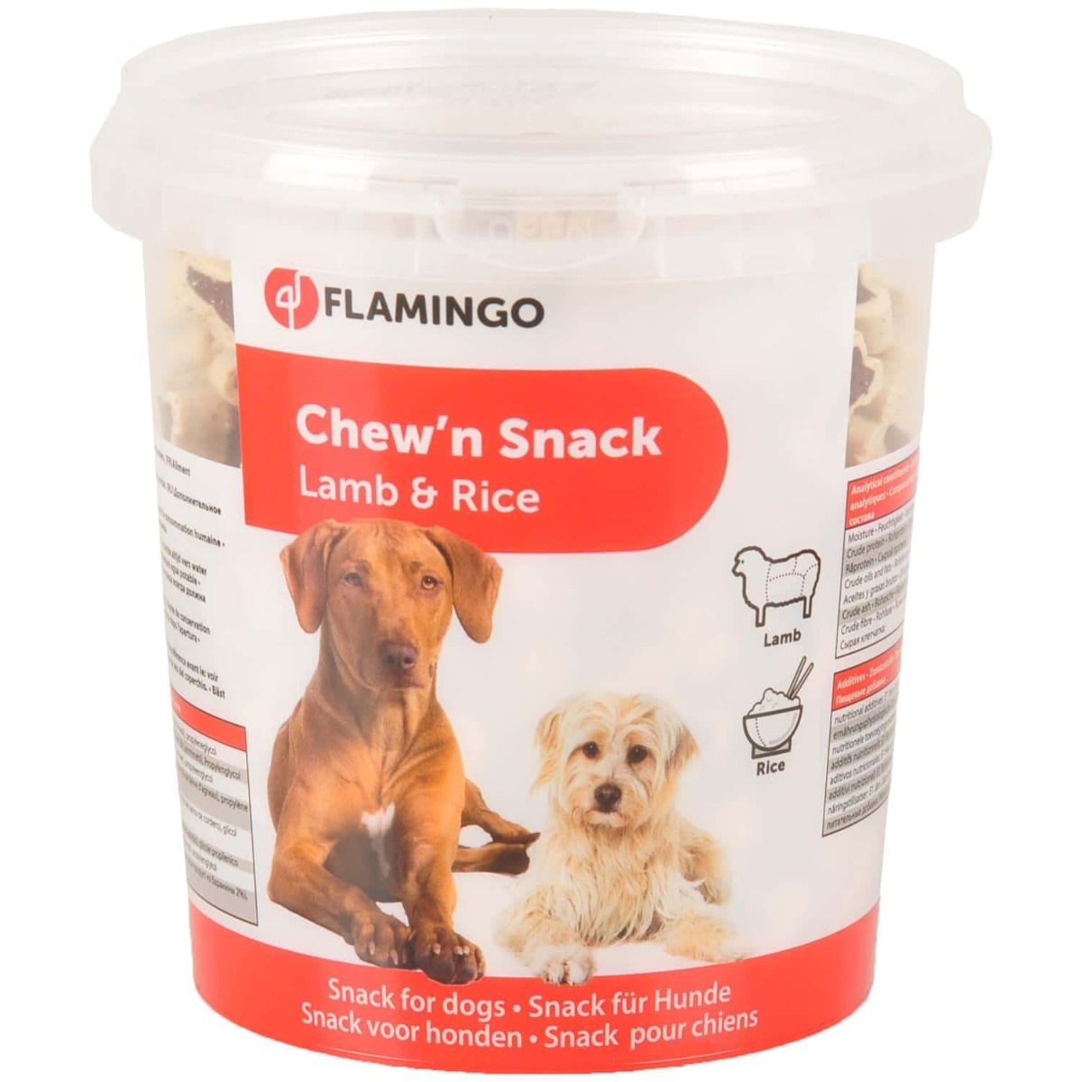 Flamingo Chew'n Snack Lamb & Rice Dog Treats 500g - 500g - Shopivet.com