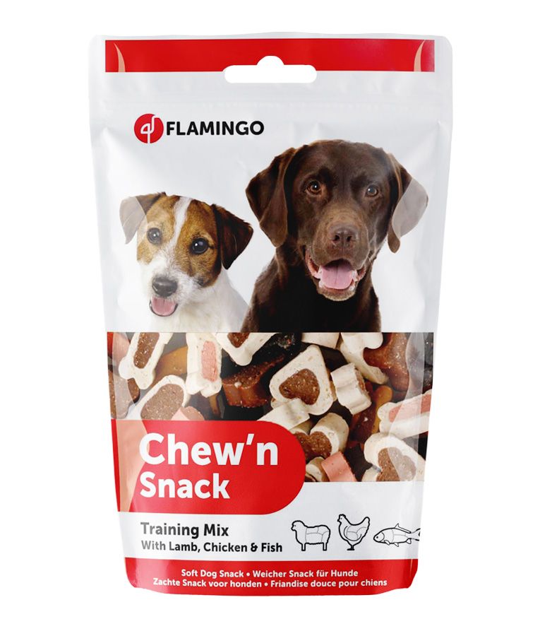 Flamingo Chew'n Snack Soft Training Mix Dog Treats 150g - 150g - Shopivet.com