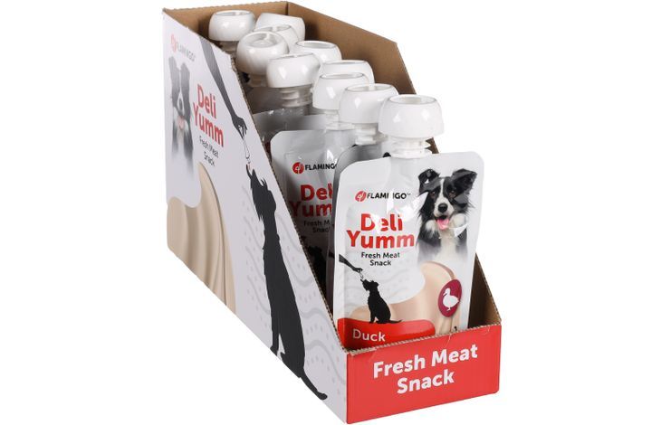 Flamingo Deli Yumm Fresh Meat Snack Duck Dog Treats 90g - 90g - Shopivet.com