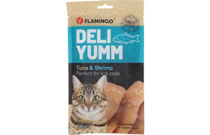 Flamingo Deli Yumm Fresh Meat Snack Tuna & Shrimp Cat Treats 70g - 70g - Shopivet.com