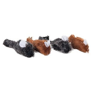 Flamingo Frank Mouse Brown/Black Plush Cat Toy 5cm - 5CM - Shopivet.com