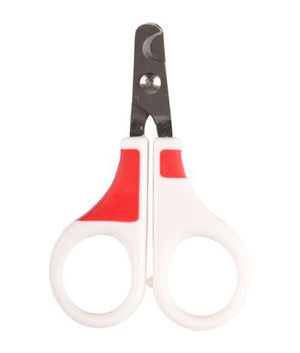 Flamingo Groo'Me Fausto Cat Nail Scissors White/Red - Shopivet.com