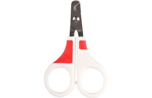 Flamingo Groo'Me Fausto Cat Nail Scissors White/Red - Shopivet.com