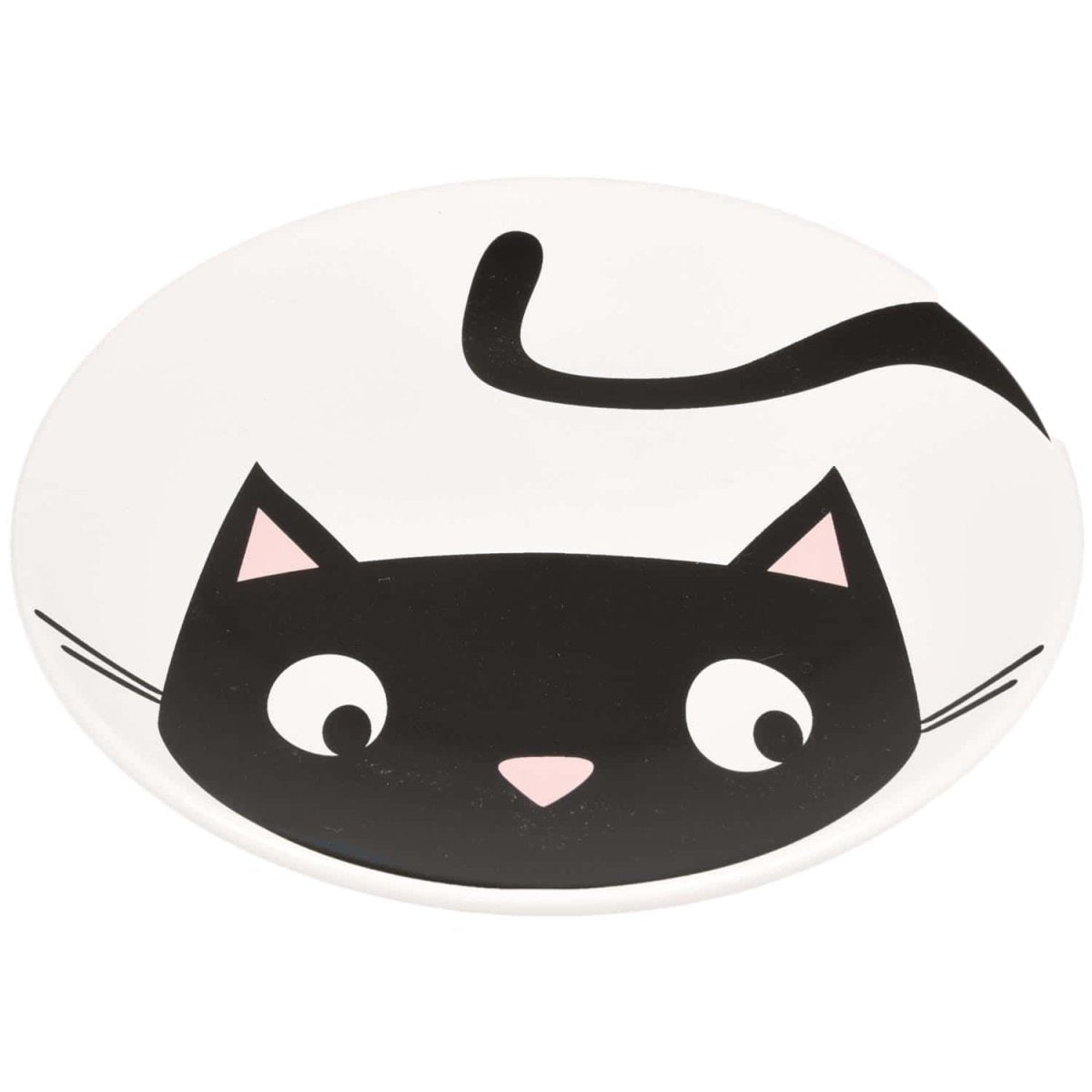 Flamingo Guus Ceramic Mosaic Cat Bowl - WHITE - Shopivet.com