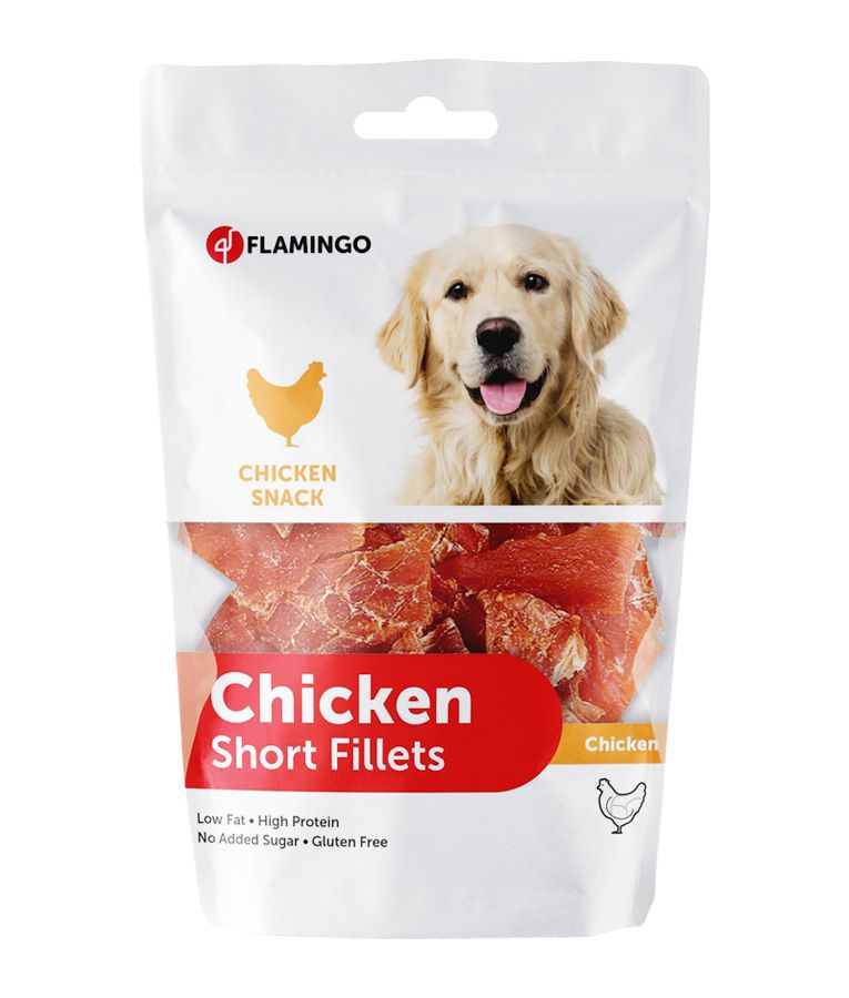 Flamingo Hapki Chicken Short Fillets Dog Treats 170g - 170G - Shopivet.com
