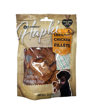 Flamingo Hapki Chicken Short Fillets Dog Treats 170g - 170G - Shopivet.com