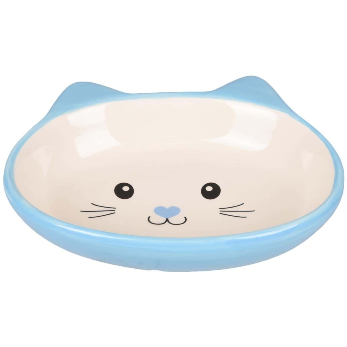 Flamingo Isa Ceramic Cat Bowl - BLUE - Shopivet.com
