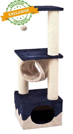 Flamingo Kangri 5 Cat Scratching Tree - Brown/Beige - Shopivet.com