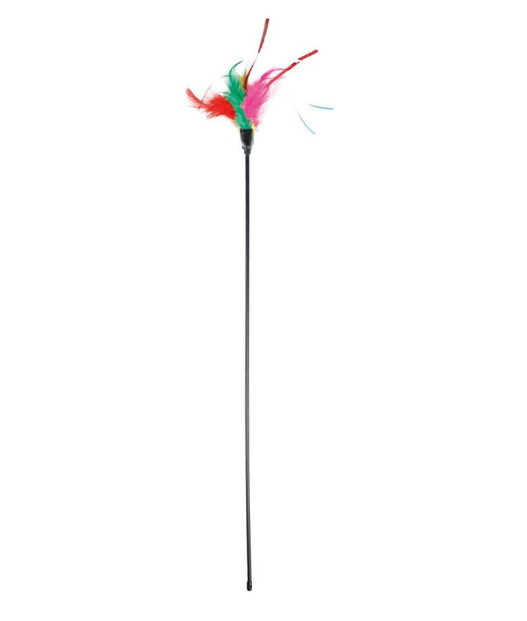 Flamingo Karl Teaser Feather Dangler Cat Toy - OS - Shopivet.com