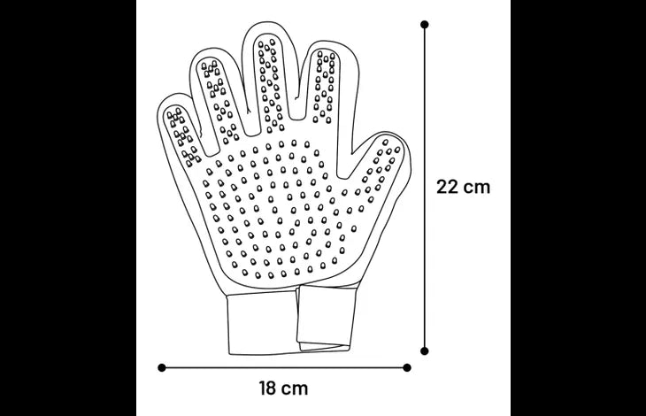 Flamingo Mandy Grooming Wash Glove 24cm - 24cm - Shopivet.com