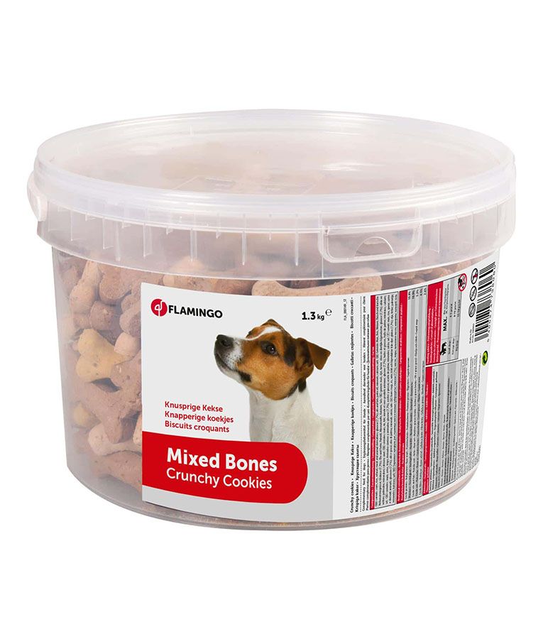 Flamingo Mixed Bones Crunchy Cookies - 1.5KG - Shopivet.com