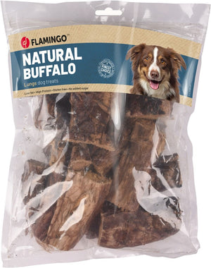 Flamingo Natural Buffalo Lungs Dog Treats 200g - 200G - Shopivet.com