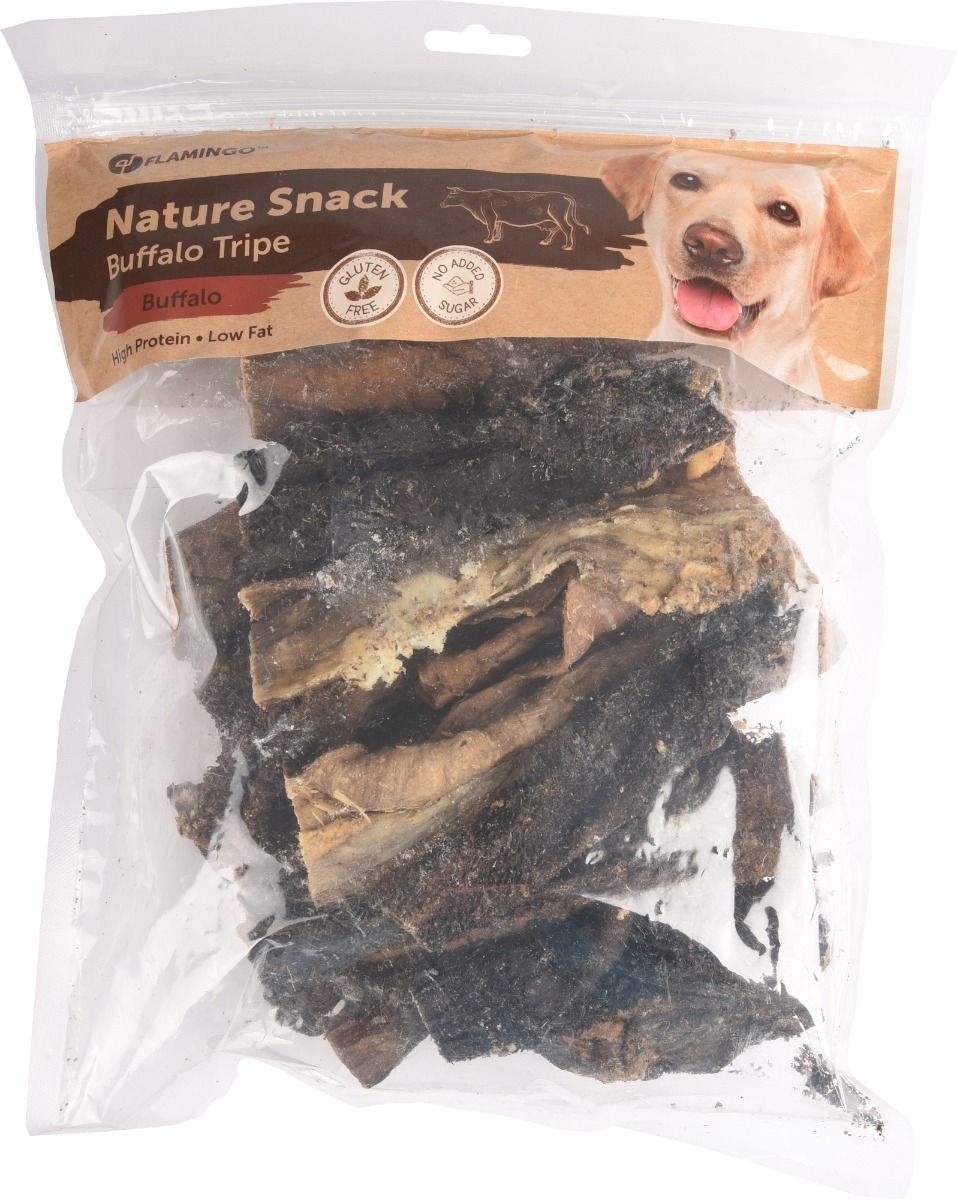 Flamingo Nature Snack Buffalo Tripe Dog Treats 500g - 500G - Shopivet.com