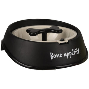 Flamingo Osto Dog Slow Feeder - BLACK 400ML - Shopivet.com