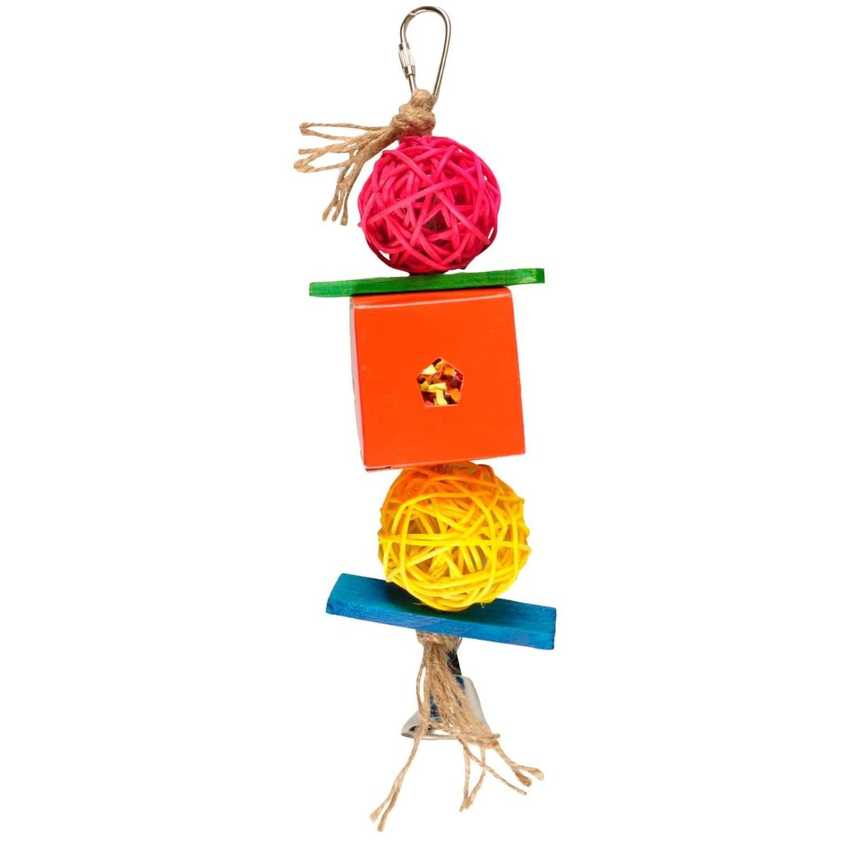 Flamingo Papyr Cage Hanger Bird Toy - 24CM - Shopivet.com