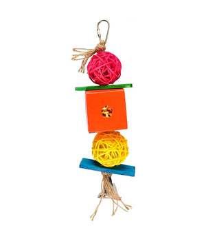 Flamingo Papyr Cage Hanger Bird Toy - 24CM - Shopivet.com