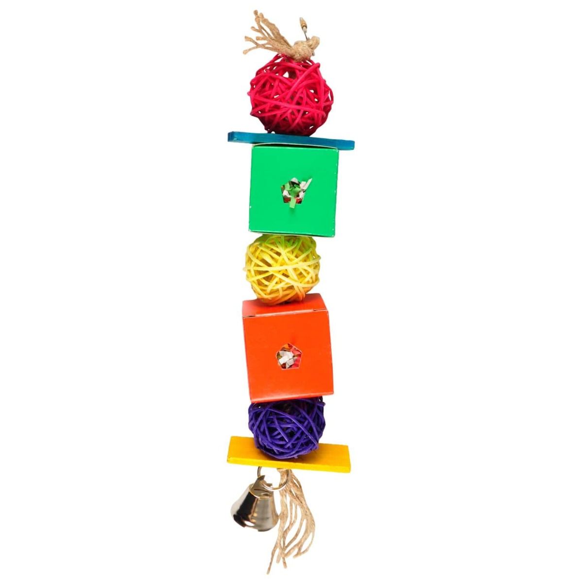 Flamingo Papyr Cage Hanger Bird Toy - 36CM - Shopivet.com