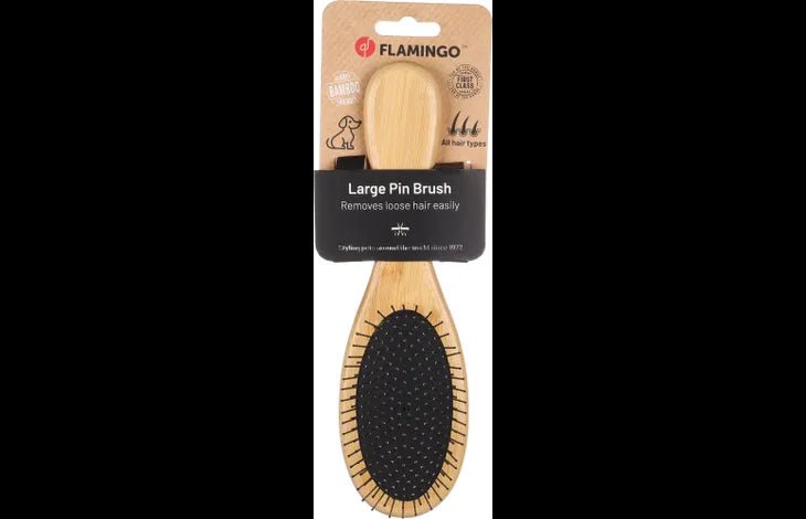 Flamingo Pin Brush Babu Dog Brush - Large - Shopivet.com