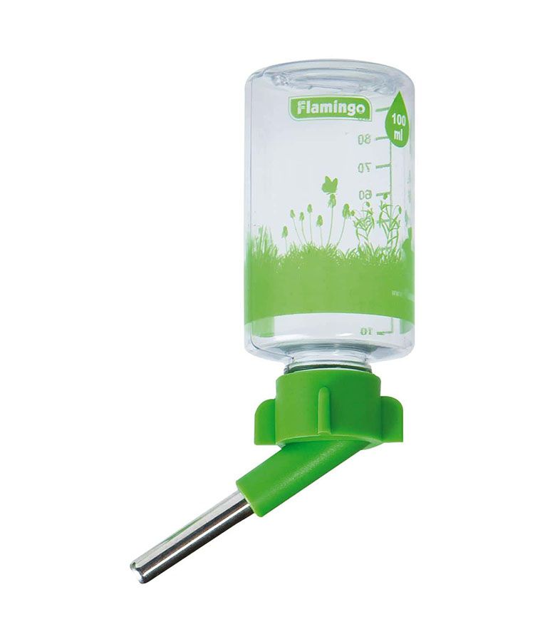 Flamingo Sippy Small Animal Drinking Bottle - 100ml - Shopivet.com