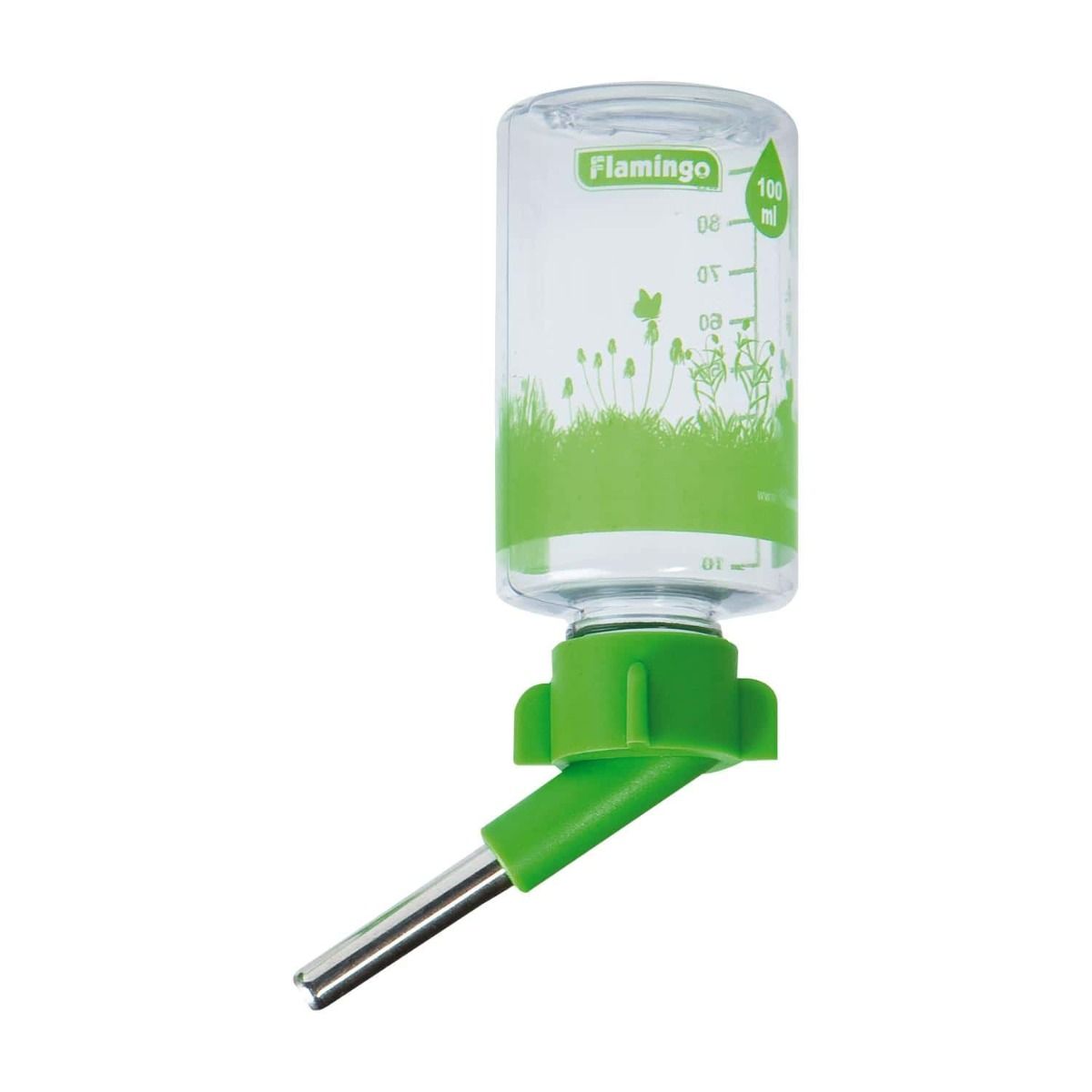 Flamingo Sippy Small Animal Drinking Bottle - 100ml - Shopivet.com