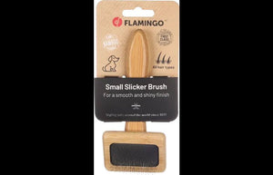 Flamingo Slicker Brush Babu Smooth & Shiny Dog Brush - Small - Shopivet.com