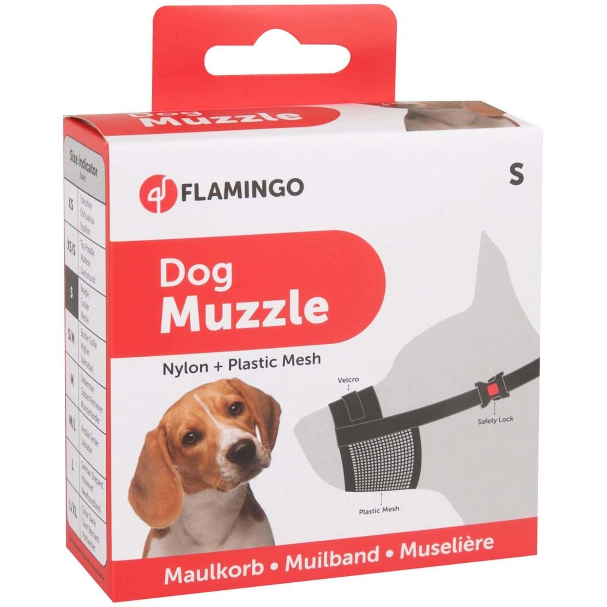 Flamingo Teddie Mesh Dog Muzzle - Small - Shopivet.com