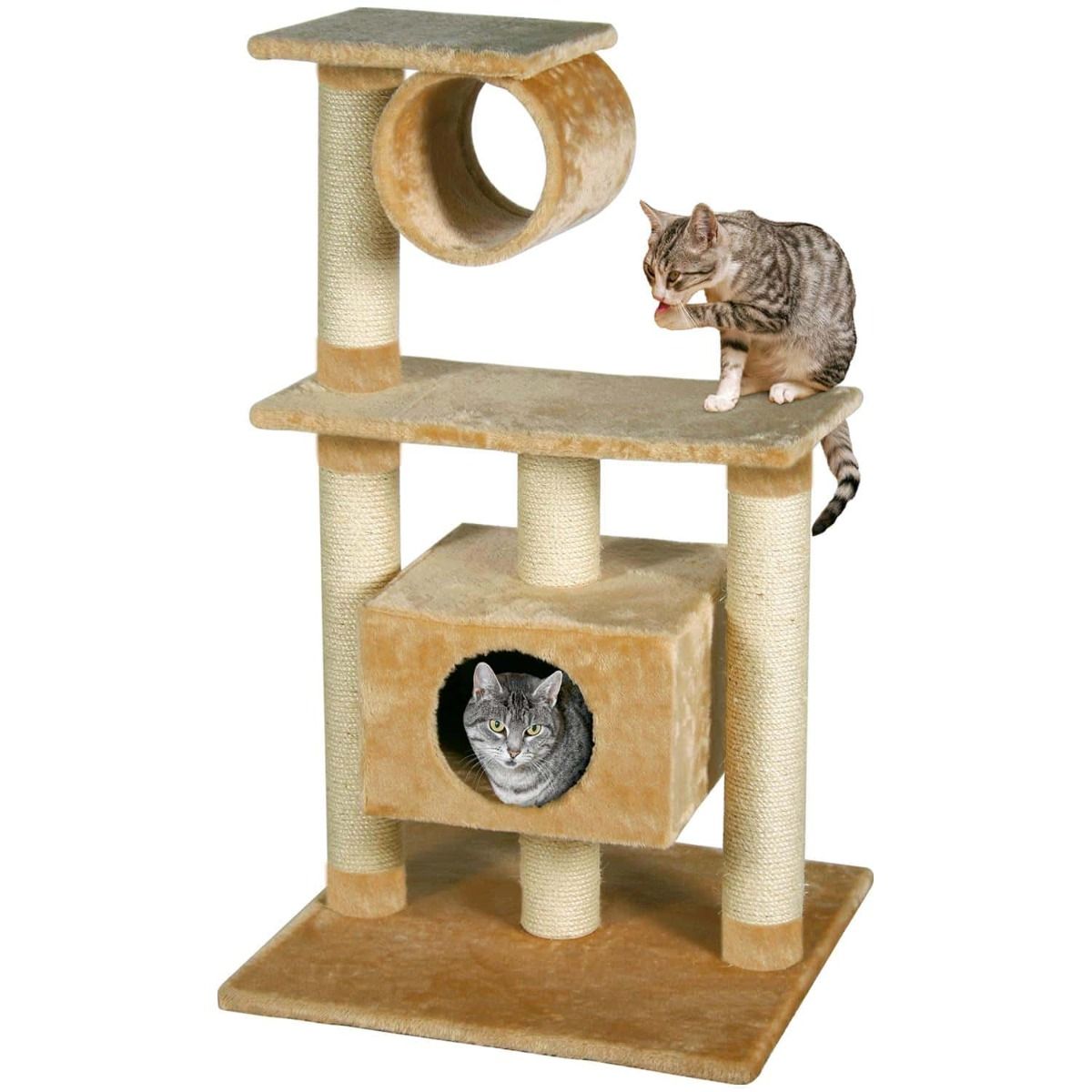 Flamingo Teide Cat Scratching Post - BEIGE - Shopivet.com