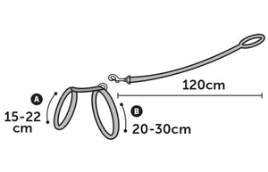 Flamingo Topo Mouse Motif Kitten Harness & Leash Black 20 - 35cm 10mm - Shopivet.com